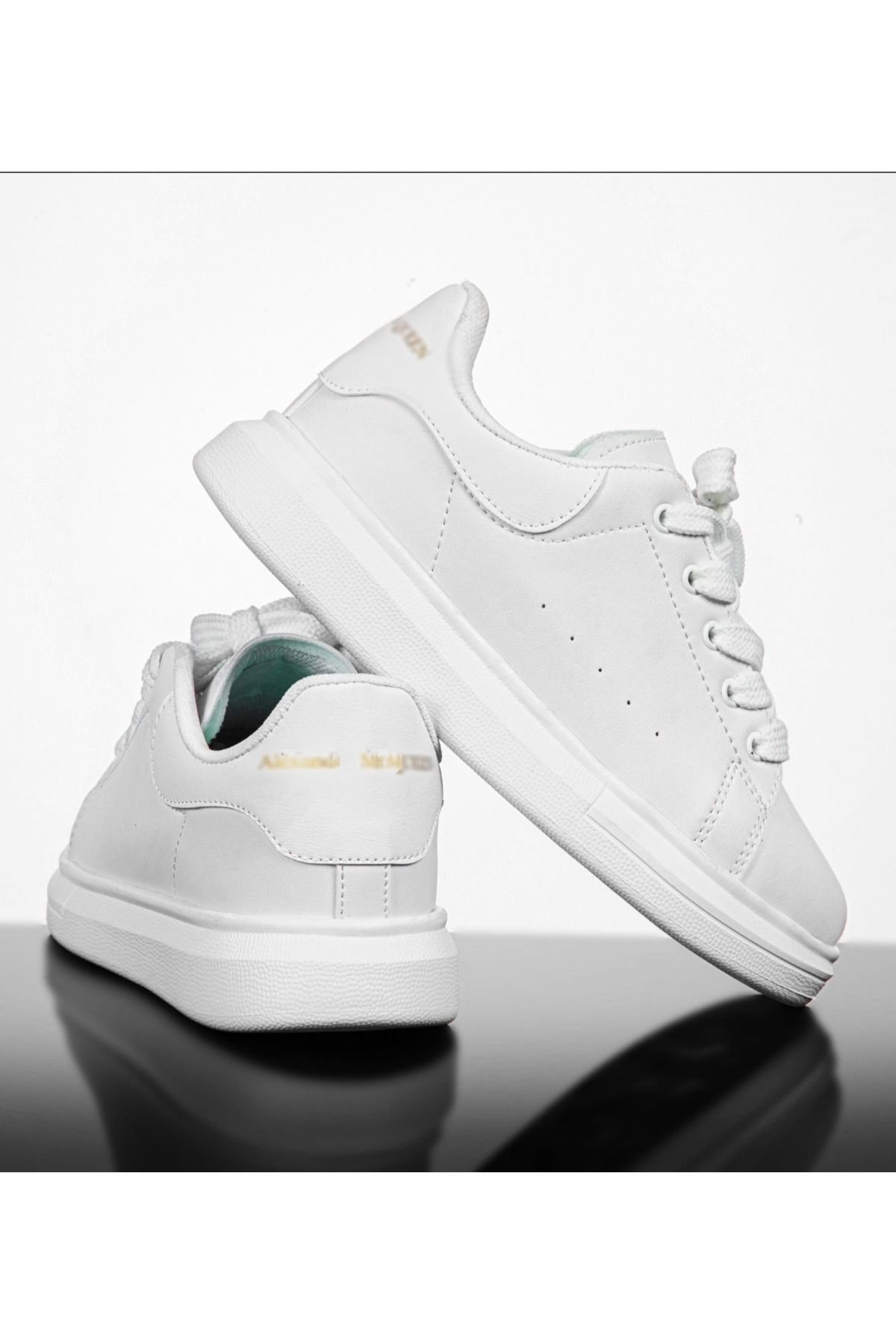 Unisex Beyaz Spor Ayakkabı Sneaker